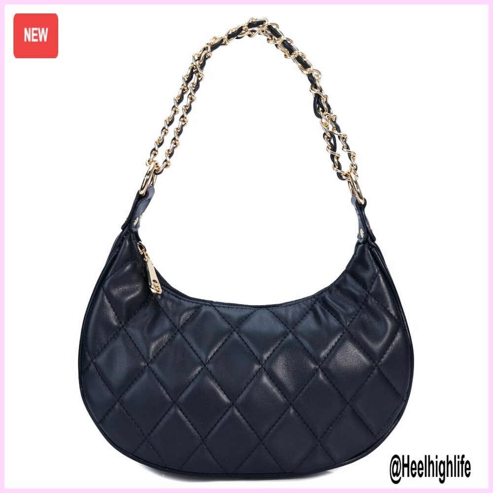 Mini Clutch Tote Shoulder Bag with Zipper Compartment